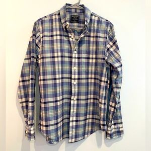 Abercrombie & Fitch Men’s Plaid Button Down, Small